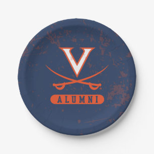 Plato De Papel Antiguos Alumnos de Virginia Cavaliers Angustiados