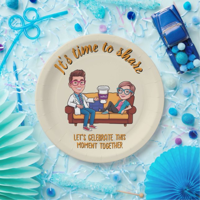 Plato De Papel ANTISTRESS Celebrate Medical Milestones (Fiesta)