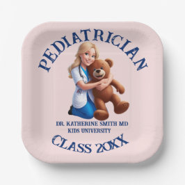 Plato De Papel antistress pediatrician teddy bear kids university