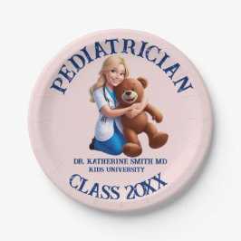Plato De Papel antistress pediatrician teddy bear kids university