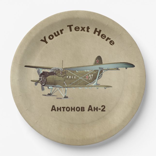 Plato De Papel Antonov An-2 (Anverso)