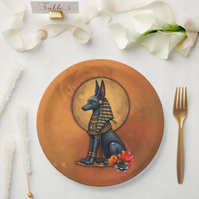Plato De Papel Anubis a la luz de la luna,  (Boda)