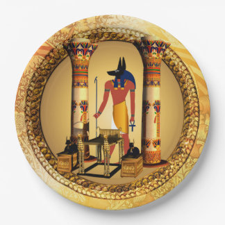 Plato De Papel Anubis dios egipcio