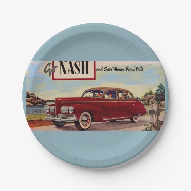 Plato De Papel Anuncio de Nash (Anverso)