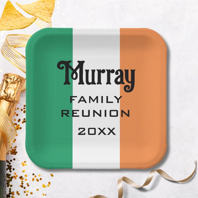 Plato De Papel Apellido irlandés personalizado  (Subido por el creador)