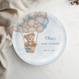 Plato De Papel Apenas Podemos Esperar Baby Shower