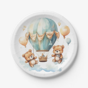 Plato De Papel Apenas se espera un Baby Shower ruidoso y suave