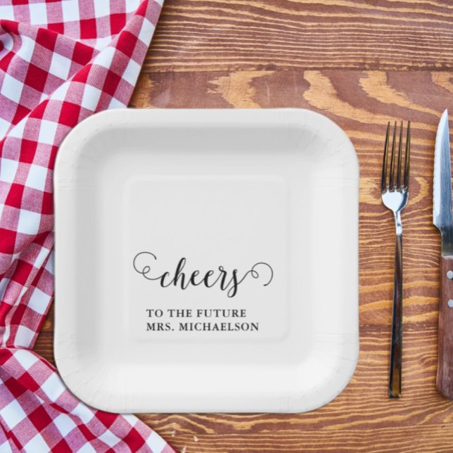 Plato De Papel Aplausos a Novia para ser Boda (Subido por el creador)