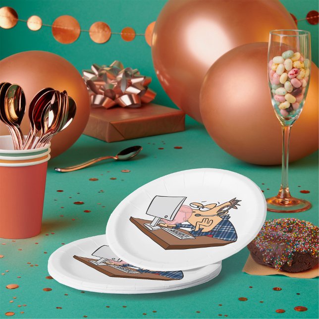 Plato De Papel Apoyo Tecnológico Con Una Burbuja (Subido por el creador)