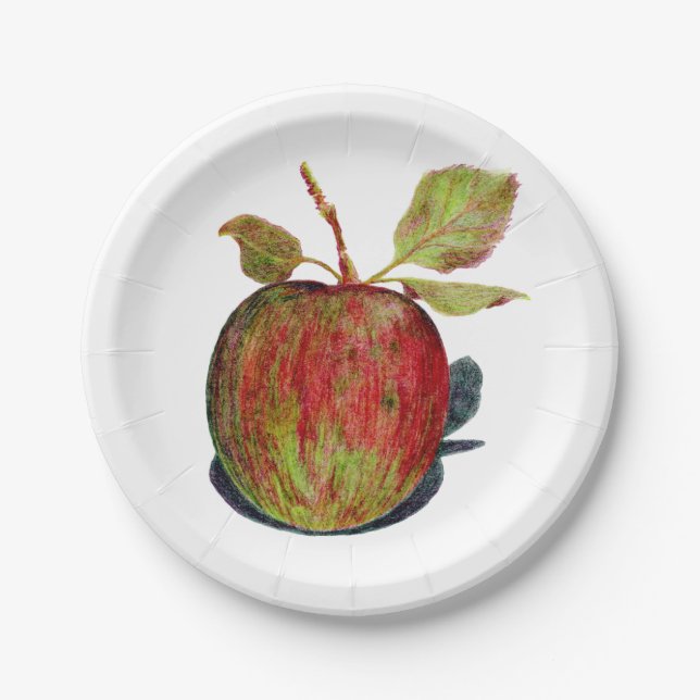 Plato De Papel Apple (Anverso)