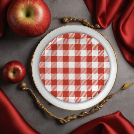 Plato De Papel Apple de mi ojo Red Orchard Baby Shower