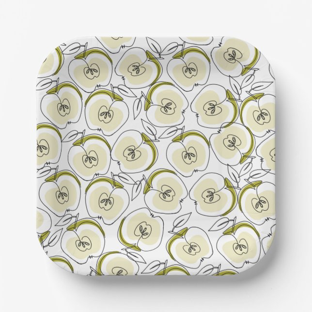 Plato De Papel Apple de papel (Anverso)