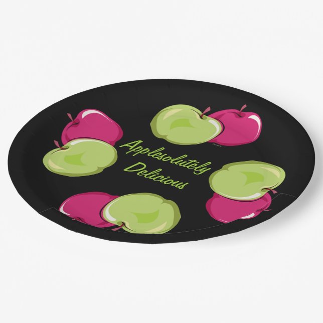 Plato De Papel Apple Fun Graphics Art (Angular)