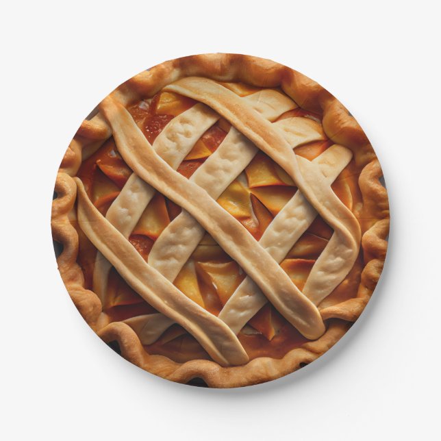 Plato De Papel Apple Pie (Anverso)