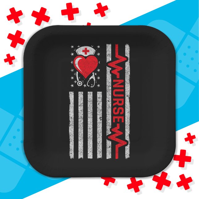 Plato De Papel Apreciación de enfermera por la vida de héroe de l (Subido por el creador)