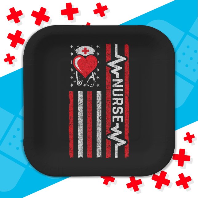 Plato De Papel Apreciación de enfermera por la vida de héroe de l (Subido por el creador)