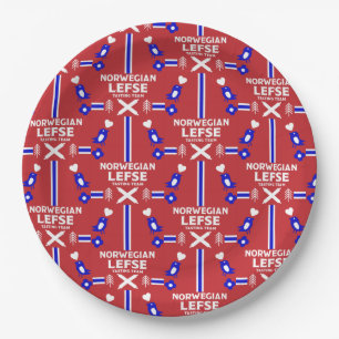 Plato De Papel Apron noruego Lefse Flatbread