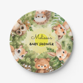 Plato De Papel Aquí viene el hijo Baby Shower