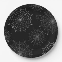 Araña negra y blanca de Halloween