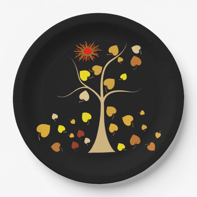 Plato de Papel Árbol de Amor (Anverso)