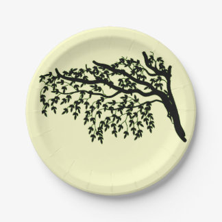 Plato de Papel - Árbol Llorón