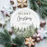 Plato De Papel Árbol verde de los navidades | Feliz Navidad<br><div class="desc">Árbol verde de los navidades | Feliz Navidad</div>