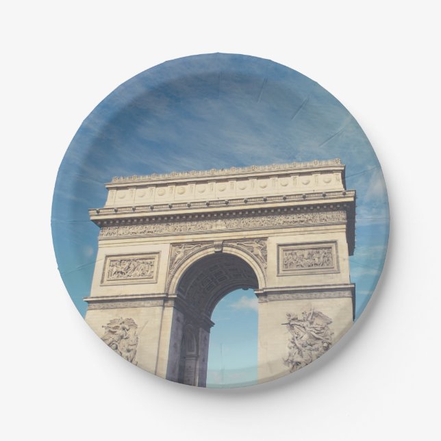 Plato De Papel Arco de Triunfo París (Anverso)