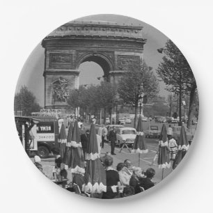 Plato De Papel Arco triunfal París Francia Vintage