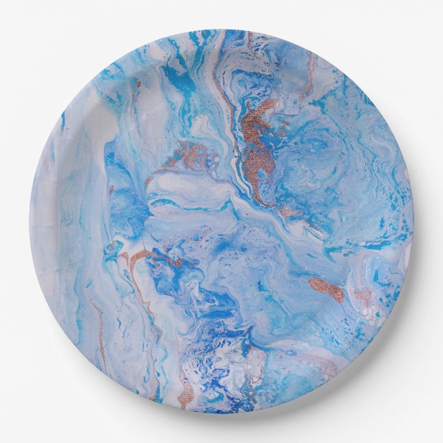 Plato De Papel Arena y mar (Anverso)