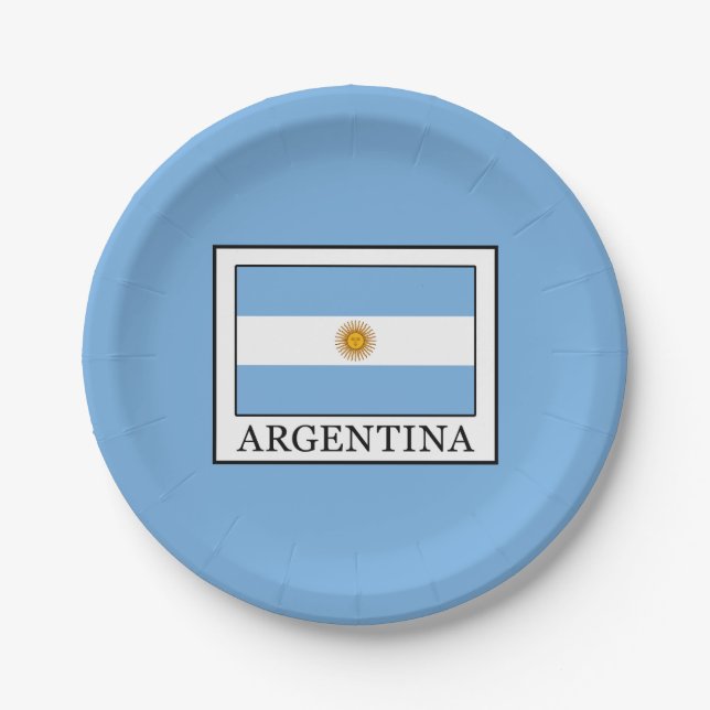 Plato De Papel Argentina (Anverso)