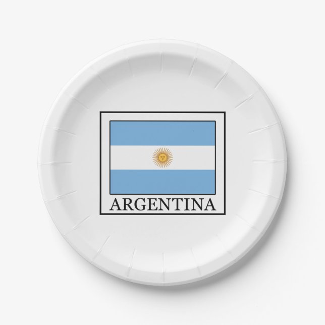 Plato De Papel Argentina (Anverso)