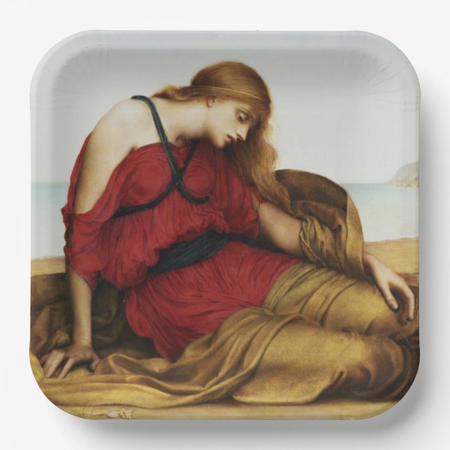 Plato De Papel Ariadne en Naxos (Mito griego clásico) (Anverso)