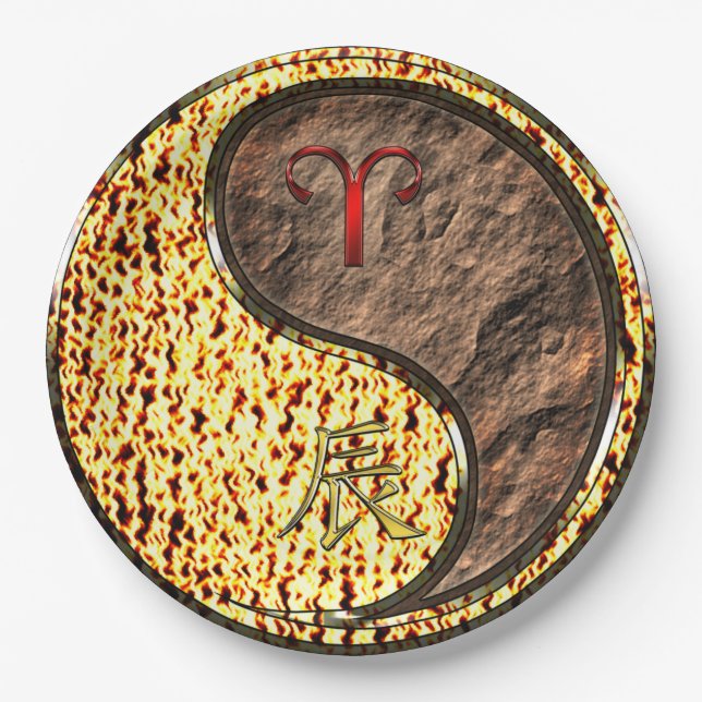 Plato De Papel Aries & Earth Dragon (Anverso)