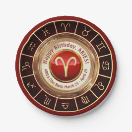 Plato De Papel Aries - El Rótulo Astrológico Ram