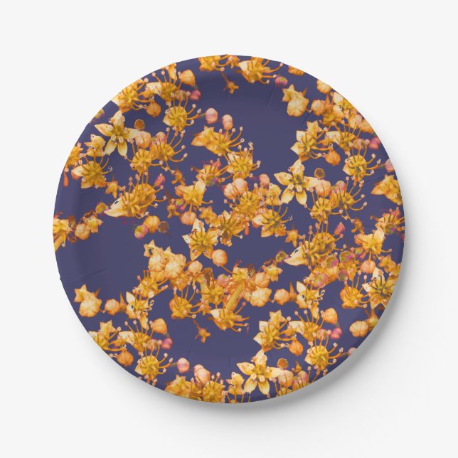 Plato De Papel Armada de Hydrangea (Anverso)