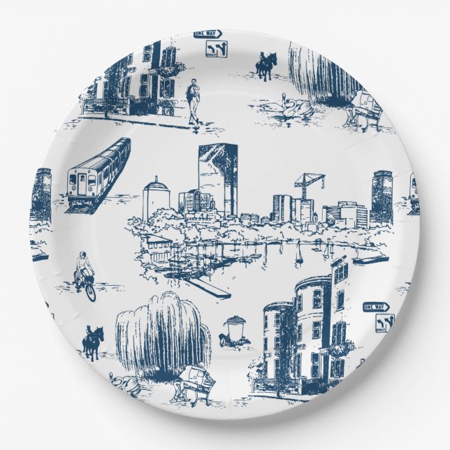Plato De Papel Armada de toile de Boston (Anverso)