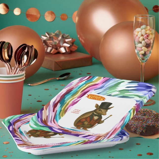 Plato De Papel Armand, el domador de armadillos (Multi)