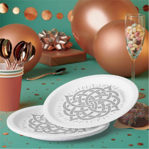 Plato De Papel Armonía infinita: Arte de símbolo sagrado de Manda
