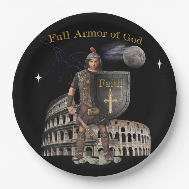 Plato De Papel Armor completo de DIOS (Anverso)