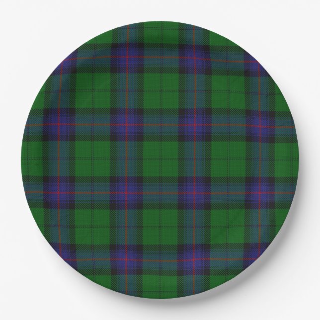 Plato De Papel Armstrong Tartan (Anverso)