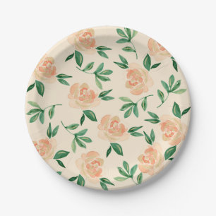 Plato De Papel Arreglos Florales para Bodas