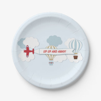 Plato De Papel Arriba Y Afuera/ Placa de papel del avión