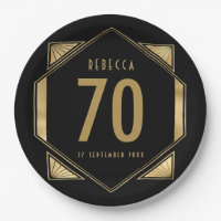 Art Deco Frame 70th Nacimiento Fecha