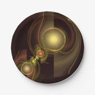 Plato De Papel Arte abstracto de conexión íntima