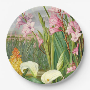 Plato De Papel Arte botánico: Las bellezas del pantano