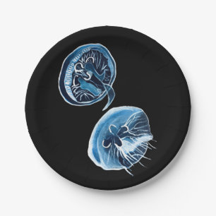 Plato De Papel Arte de acuarela de MoonJellyfish