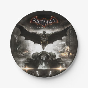 Plato De Papel Arte de la llave del caballero de Batman Arkham