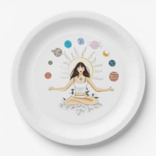 Plato De Papel arte de meditación