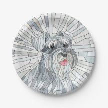 Arte en miniatura de Schnauzer Mosaic