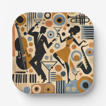 Arte Minimalista de la Era del Jazz de Mitad de Si